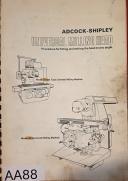 Adcock-Shipley-Adcock-Shipley (Universal Milling Head – Models 3S & 2S) Information Manual-Models 3S & 2S-01